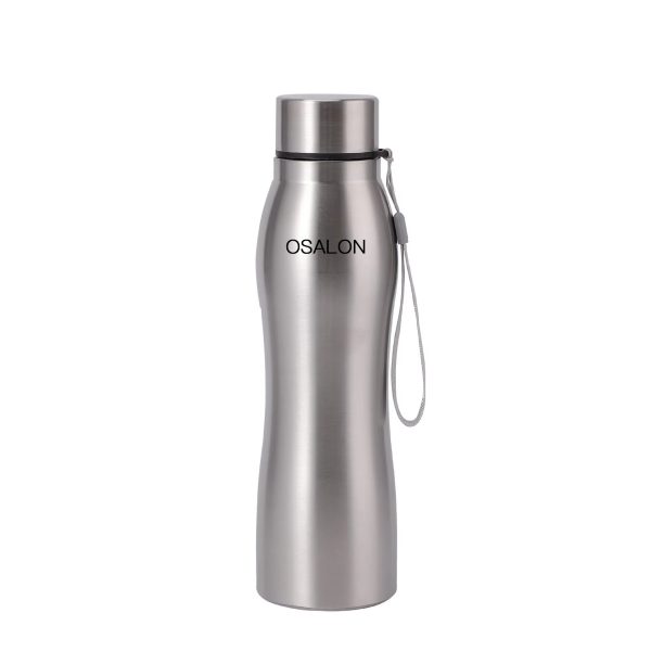 OSALON High Quality 1000ml Stainless Steel Sport Water Bottle Single-layer Rugged Water Cup Metal Flask Drinkware Camping Sports Gym